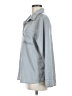 OML 100% Polyester Solid Gray Long Sleeve Blouse Size M - photo 5