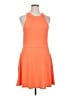 BP. Solid Orange Casual Dress Size 1X - photo 1