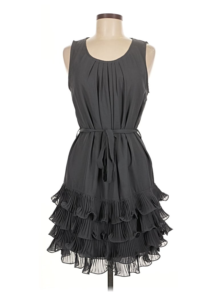 Pre-owned Ya Los Angeles Cocktail Dress In Gray
