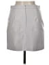 Double Zero 100% Polyurethane Solid Gray Faux Leather Skirt Size M - photo 2