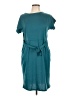 Unbranded Solid Teal Casual Dress Size L - photo 1