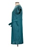 Unbranded Solid Teal Casual Dress Size L - photo 5