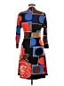 Nine West Print Blue Casual Dress Size 8 - photo 2