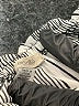 Ecote 100% Polyester Stripes Gray Romper Size S - photo 5