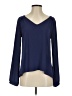Lush 100% Polyester Blue Long Sleeve T-Shirt Size S - photo 1