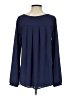 Lush 100% Polyester Blue Long Sleeve T-Shirt Size S - photo 2