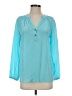 Lilly Pulitzer Teal Long Sleeve Blouse Size S - photo 1