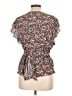 Max Studio 100% Polyester Floral Multi Color Pink Short Sleeve Blouse Size L - photo 2
