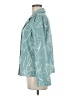 Shein Print Teal Long Sleeve Blouse Size M - photo 5