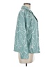 Shein Print Teal Long Sleeve Blouse Size M - photo 4