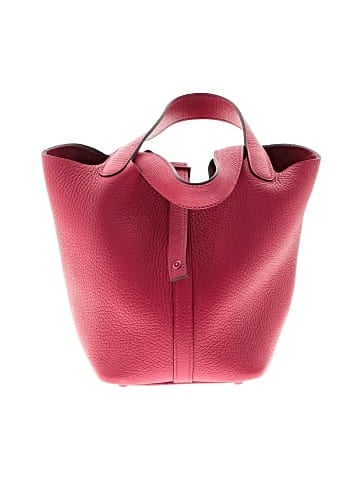 Hermès Taurillon Clemence Monochrome Picotin Lock 18 PM Rose Mexico 2022 (view 1)
