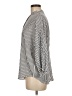 Ann Taylor Stripes Silver 3/4 Sleeve Blouse Size M - photo 5