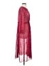 Uniqlo 100% Polyester Red Casual Dress Size S - photo 4