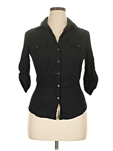 James Perse 3/4 Sleeve Button-Down Shirt (view 1)