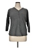 Roaman's Gray Long Sleeve Henley Size 14 - 16 - photo 1