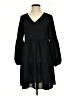 Unbranded Solid Black Casual Dress Size S - photo 1