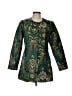 Peck & Peck 100% Polyester Paisley Green Coat Size M - photo 1