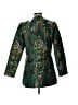 Peck & Peck 100% Polyester Paisley Green Coat Size M - photo 2