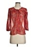 Pins and Needles 100% Polyester Red 3/4 Sleeve T-Shirt Size XS - photo 1