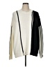 CAbi Color Block Ivory Pullover Sweater Size XL - photo 1