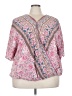 BLOOMCHIC 100% Rayon Pink 3/4 Sleeve Blouse Size 28 - photo 1