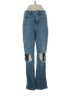 Good American Hearts Blue Jeans Size 27 waist - photo 1