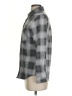Miss Posh Plaid Gray Long Sleeve Blouse Size S - photo 5