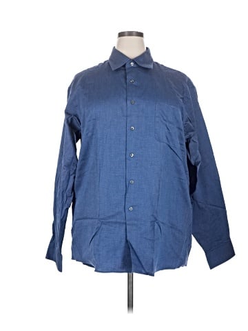 Calvin Klein Long Sleeve Button-Down Shirt (view 1)