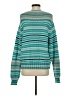 Wooden Ships Stripes Teal Pullover Sweater Size S - photo 2