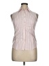 L.L.Bean Stripes Pink Sleeveless Button-Down Shirt Size 0X - photo 1