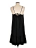 Splendid Solid Black Casual Dress Size L - photo 2