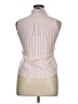 L.L.Bean Stripes Pink Sleeveless Button-Down Shirt Size 0X - photo 2