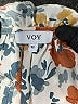 VOY 100% Polyester Orange Short Sleeve Blouse Size M - photo 4