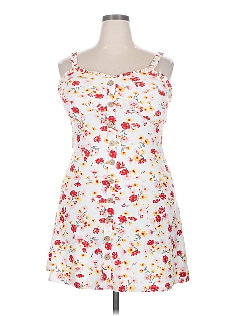Pre-owned No Boundaries Casual Dress In White