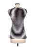 One September Stripes Black Sleeveless T-Shirt Size M - photo 1