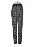 Topshop 100% Polyester Print Silver Casual Pants Size 6 - photo 1