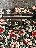 Amang NY Floral Black 3/4 Sleeve Blouse Size M - photo 7