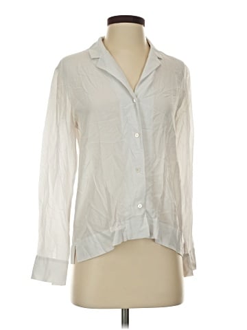 Everlane Long Sleeve Silk Top (view 1)