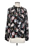 Kenar 100% Polyester Floral Black Long Sleeve Blouse Size S - photo 1