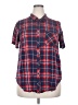 Torrid Plaid Red Short Sleeve Button-Down Shirt Size 2X Plus (2) - photo 1