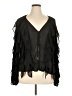 ChicMe 100% Polyester Solid Black 3/4 Sleeve Blouse Size XL - photo 1