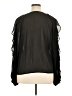 ChicMe 100% Polyester Solid Black 3/4 Sleeve Blouse Size XL - photo 2