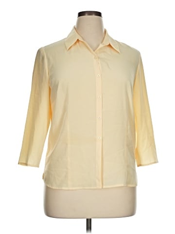 Liz Claiborne Collection 3/4 Sleeve Button-Down Shirt (view 1)