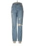 Glassons 100% Cotton Hearts Blue Jeans Size 8 - photo 1