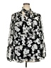 Lane Bryant 100% Polyester Gray Long Sleeve Blouse Size 18 - photo 1