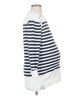 Seraphine 100% Cotton Stripes White Pullover Sweater Size XS Maternity - photo 4
