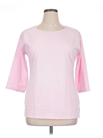 Hanes 3/4 Sleeve Top (view 1)