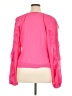 ChicMe 100% Polyester Solid Pink 3/4 Sleeve Blouse Size XL - photo 2