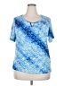 Jaclyn Smith Blue Short Sleeve Top Size XXL - photo 1