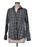 Grayson 100% Cotton Plaid Gray Long Sleeve Button-Down Shirt Size Med (3) - photo 1